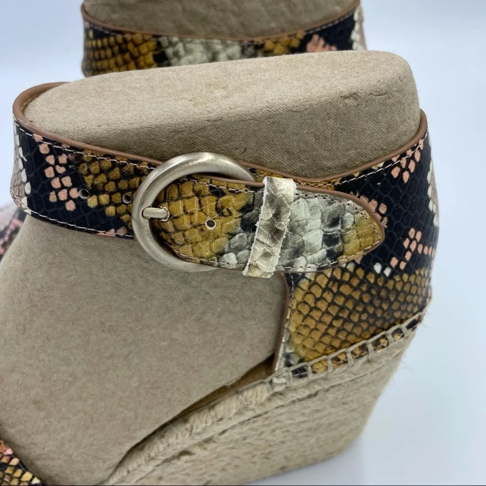 Marc Fisher Alida Espadrille Platform Sandal Sz 10